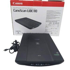 Canon CanoScan LiDE 110 Flatbed Color Photo Scanner - USB Powered - Tested